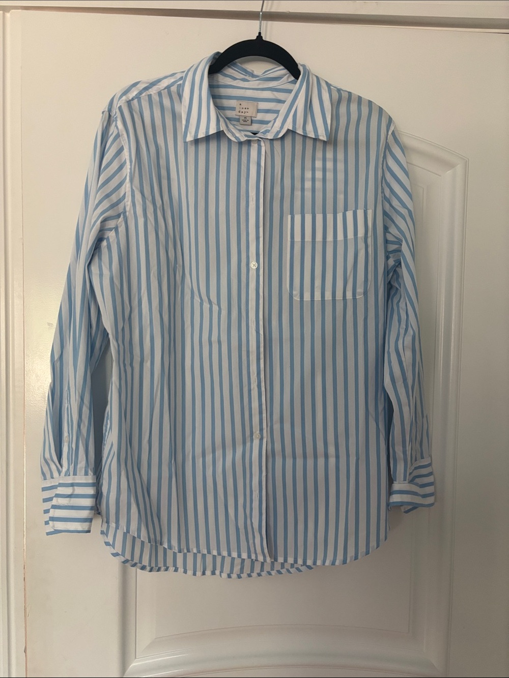 Striped button up long sleeve